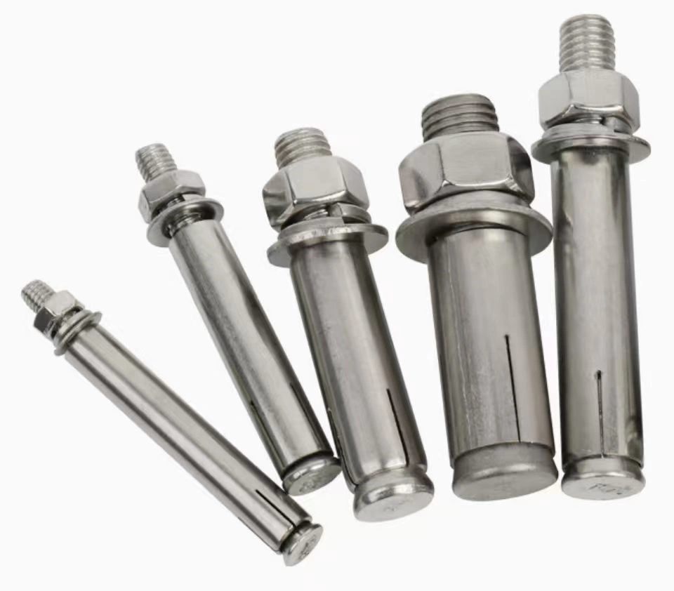 Expansion bolt sleeve anchor detail for construction projects