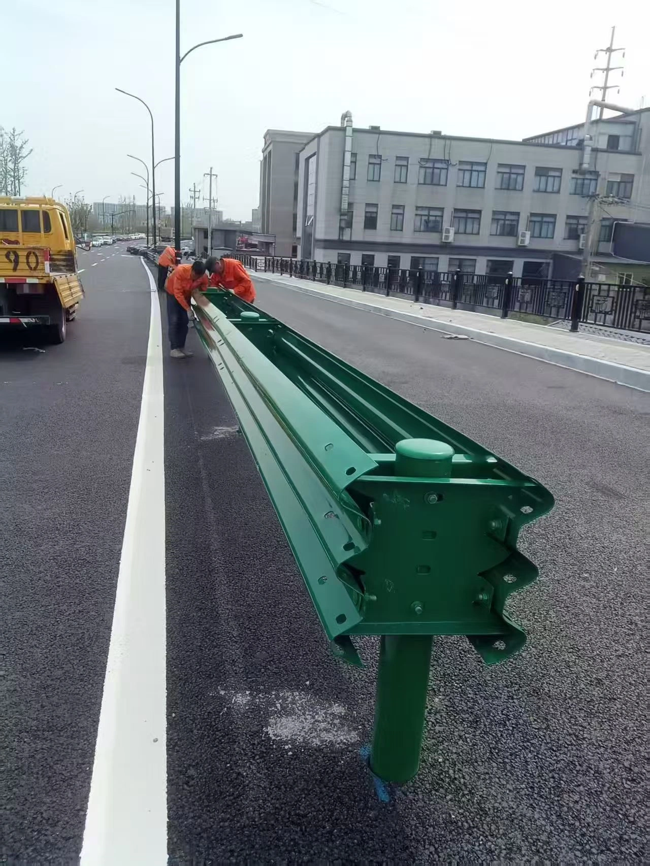 Metal traffic safety components for public infrastructure installation