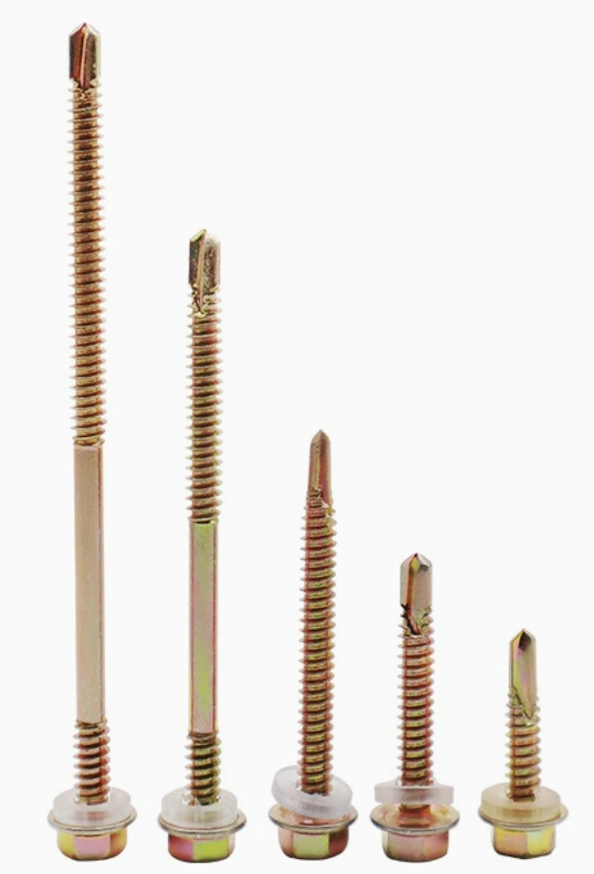 Self-drilling screws for roofing and metal sheet fastening
