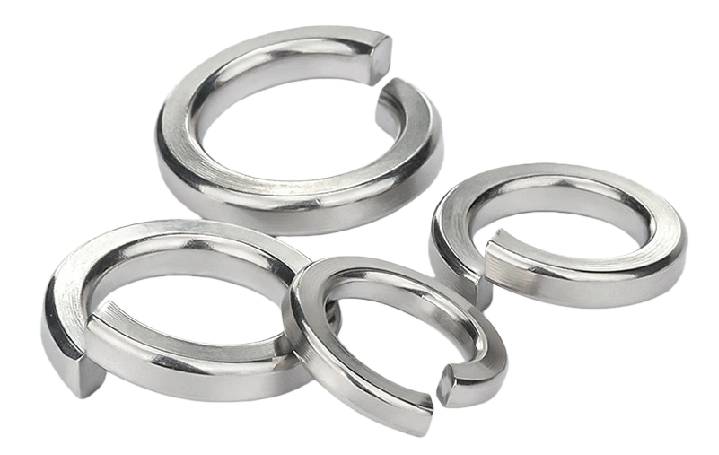 Spring washers for anti loosening support in bolted fastening connections