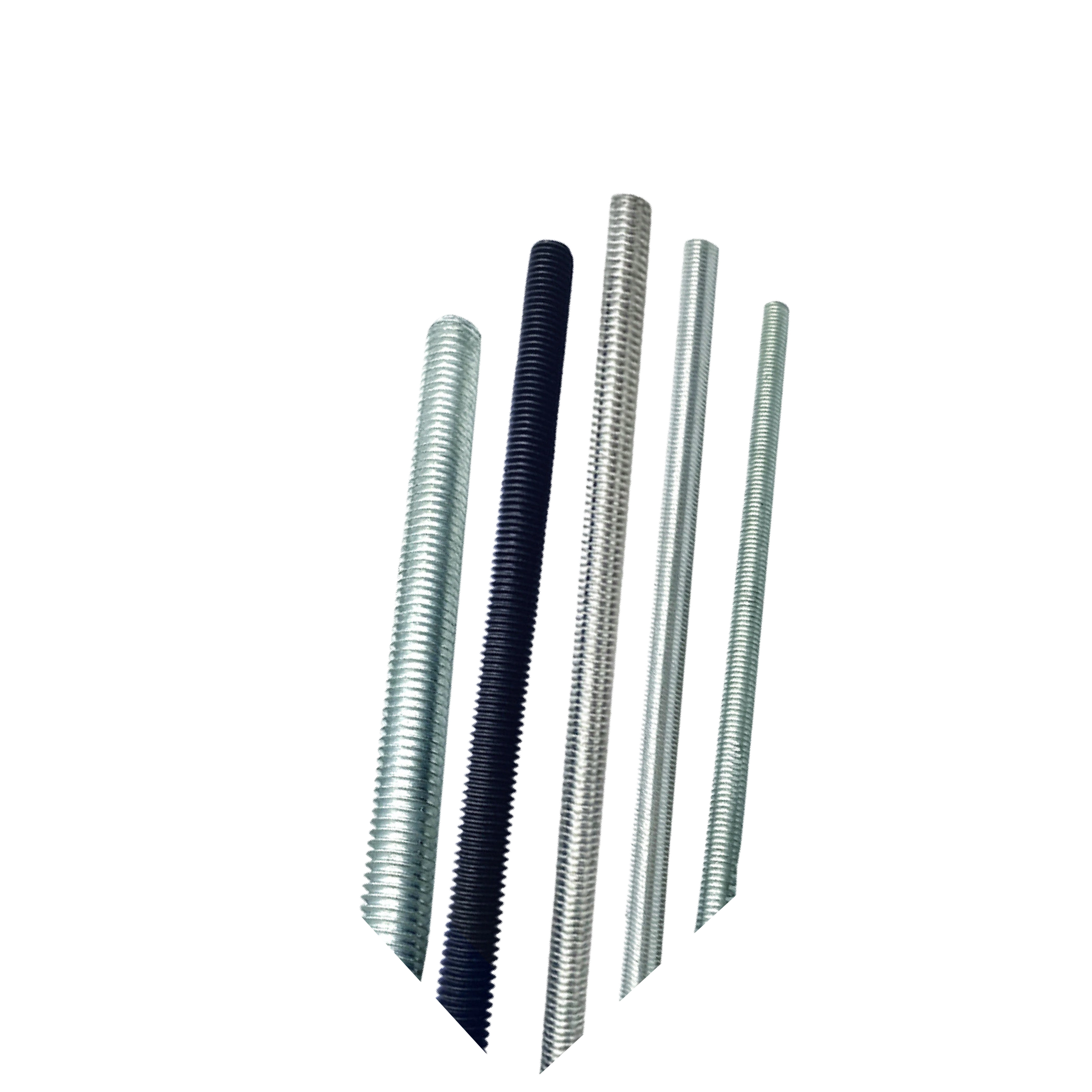 Fully threaded rods for anchoring fastening and steel structure installation