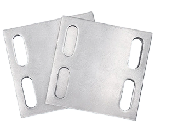Embedded steel plate for concrete foundation and structural connection systems