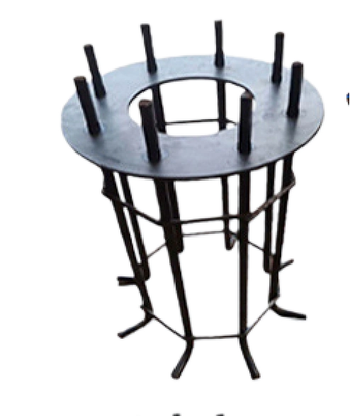 Anchor bolt cage assembly for concrete foundation and structural steel installation